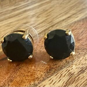 Kate Spade Black and Gold Stud Earrings